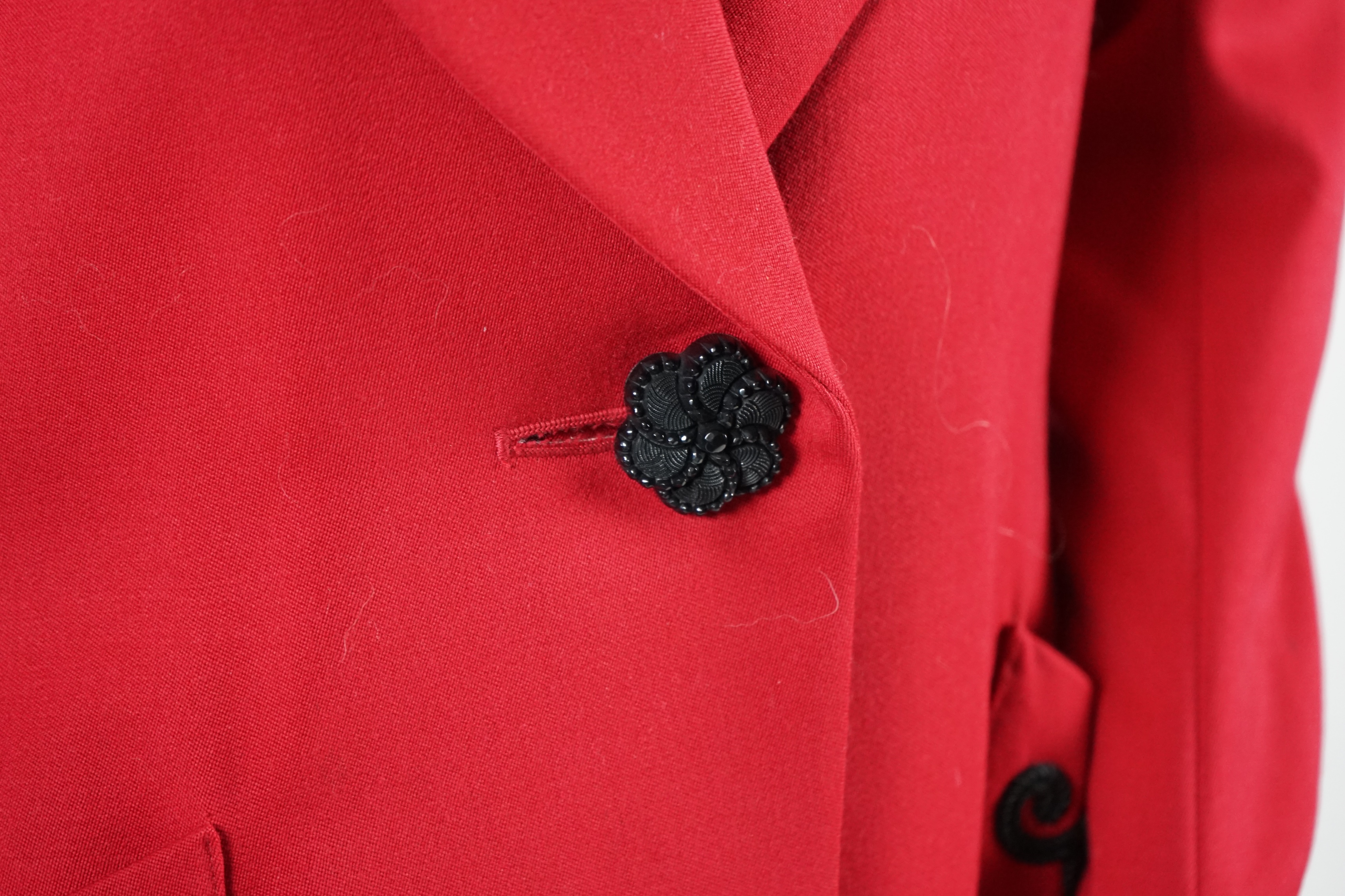 Three vintage Yves Saint Laurent variation lady's jackets, F 40 (UK 12). Proceeds to Happy Paws Puppy Rescue